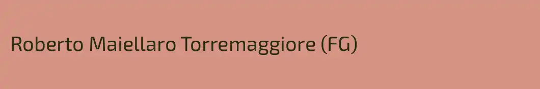 Roberto Maiellaro Torremaggiore (FG)